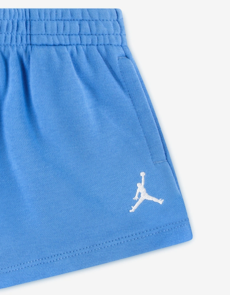 Jordan Baby Boys MJ Brooklyn Essential Fleece Short Set in Blue