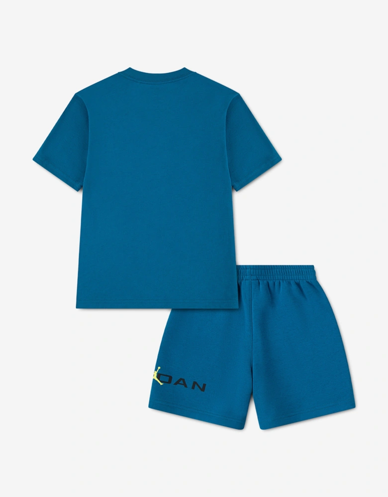 Jordan Boys MJ Stretch HBR Short Set in Blue