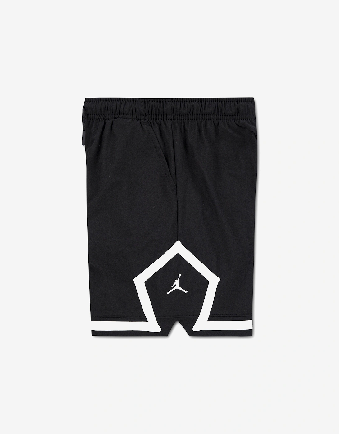 Jordan Boys MJ Diamond Woven Shorts in Black