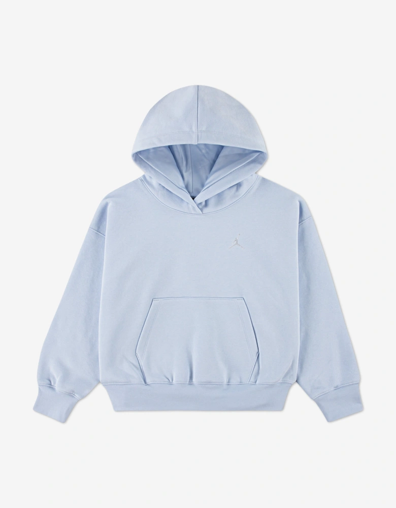 Jordan Girls WJ Brooklyn Fleece Hoodie in Blue