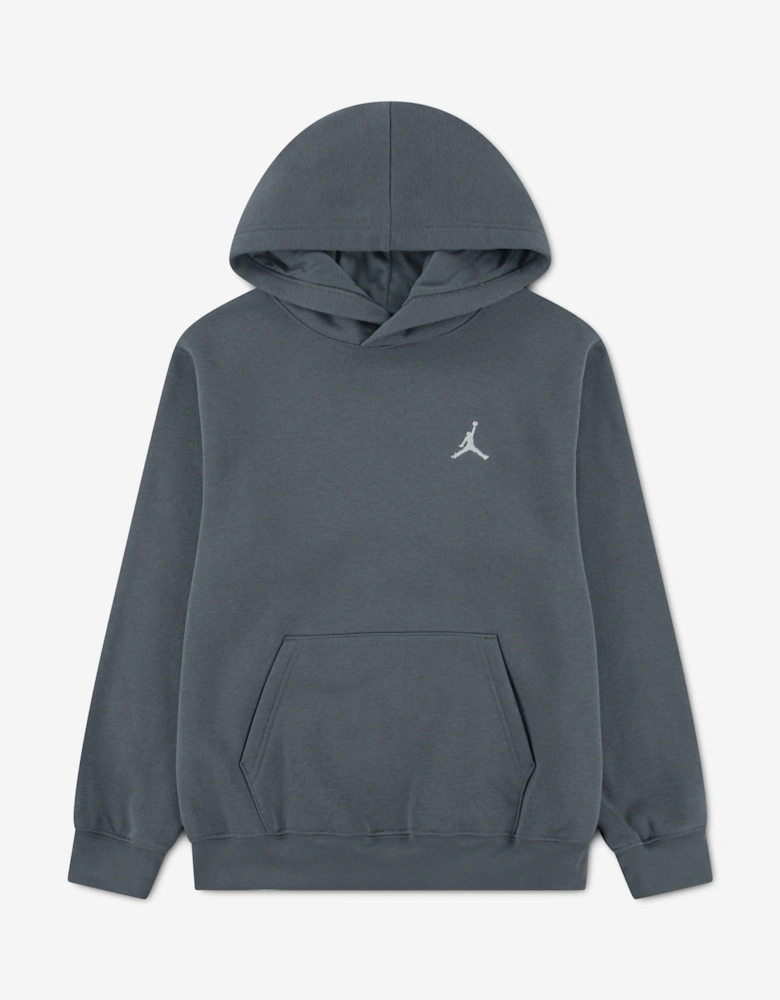 Jordan Boys MJ Brooklyn Fleece Hoodie in Grey