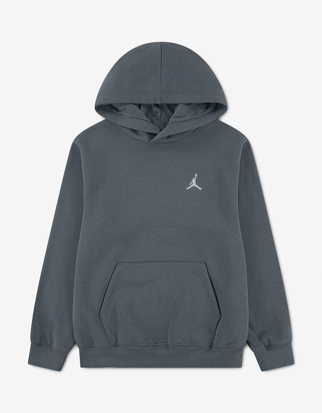 Nike Jordan Boys Grey 'S Jordan Mj Brooklyn Fleece Hoodie In - Size: 12 Years/13 Years Kids