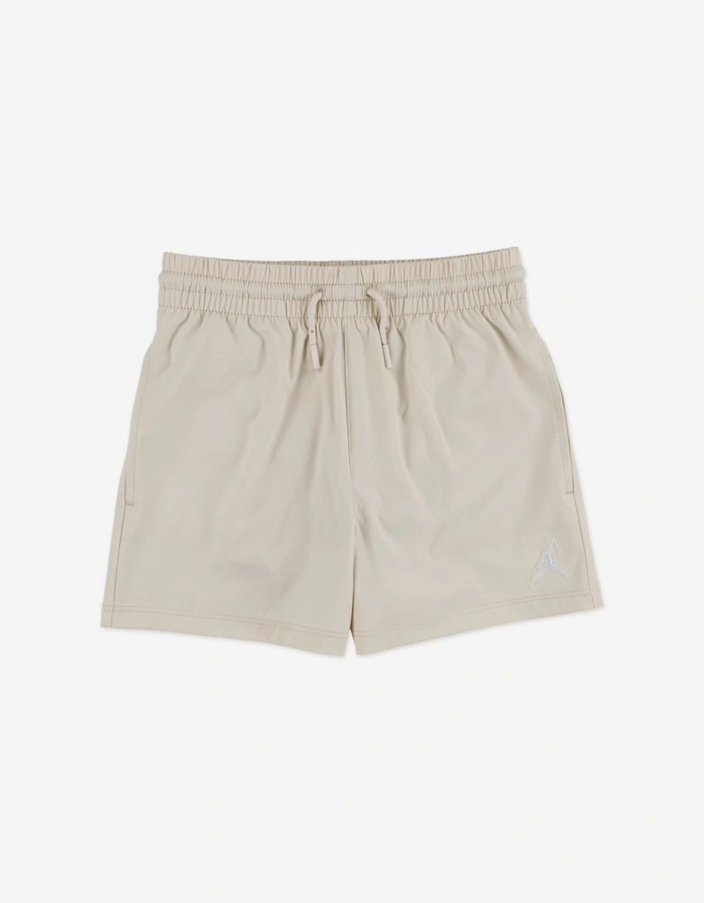 Jordan Girls Essential Woven Shorts in Beige