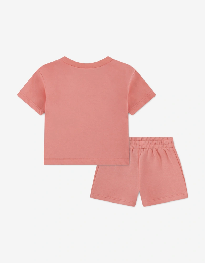 Jordan Girls Brooklyn Essential Fleece Short Set in Pink