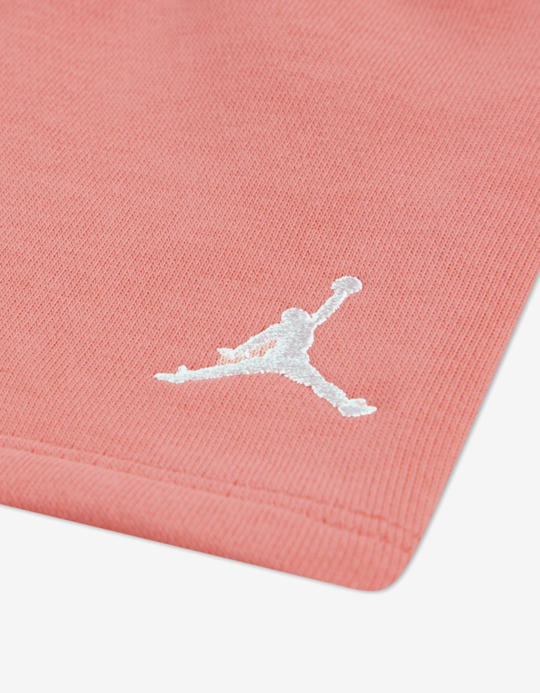 Jordan Girls Brooklyn Essential Fleece Short Set in Pink