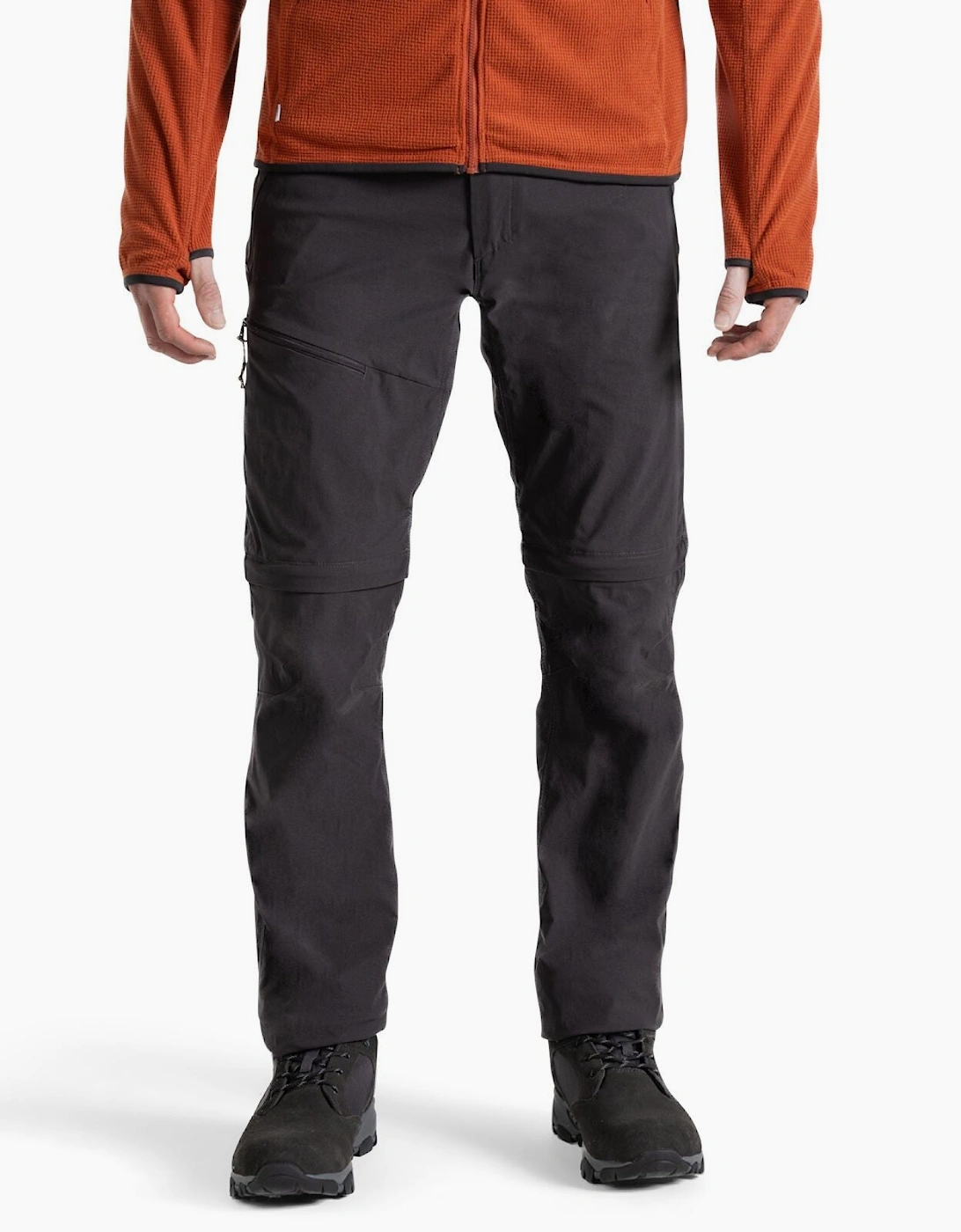 Craghoppers Men's Grey Nosilife Pro Iii Zip Off Walking Trousers - Size 32 S