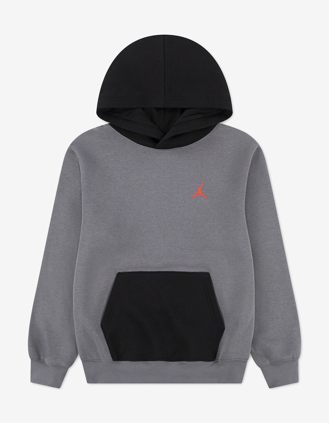 Jordan Boys MJ Brooklyn Fleece Hoodie in Grey, 5 of 4