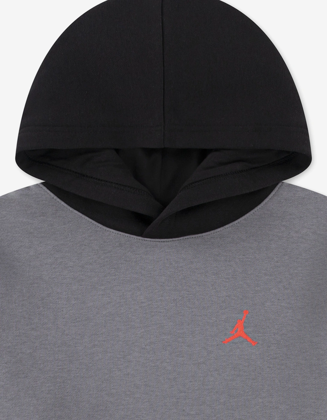 Jordan Boys MJ Brooklyn Fleece Hoodie in Grey