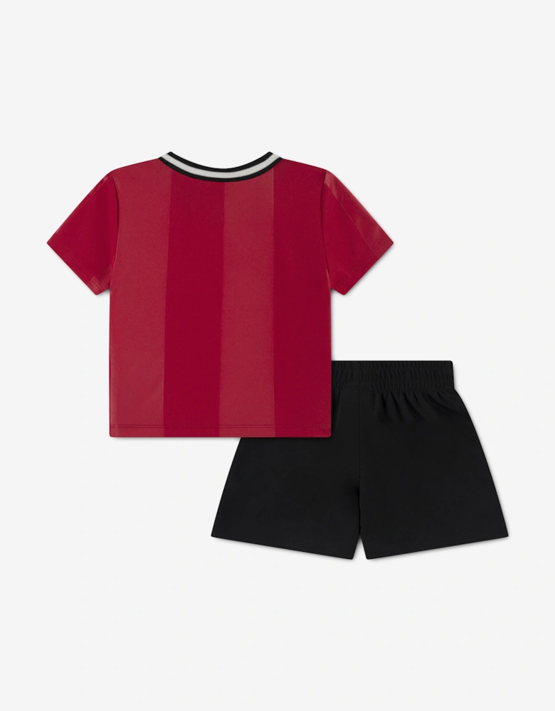 Jordan Boys MJ Sport Jersey Mesh Short Set in Red