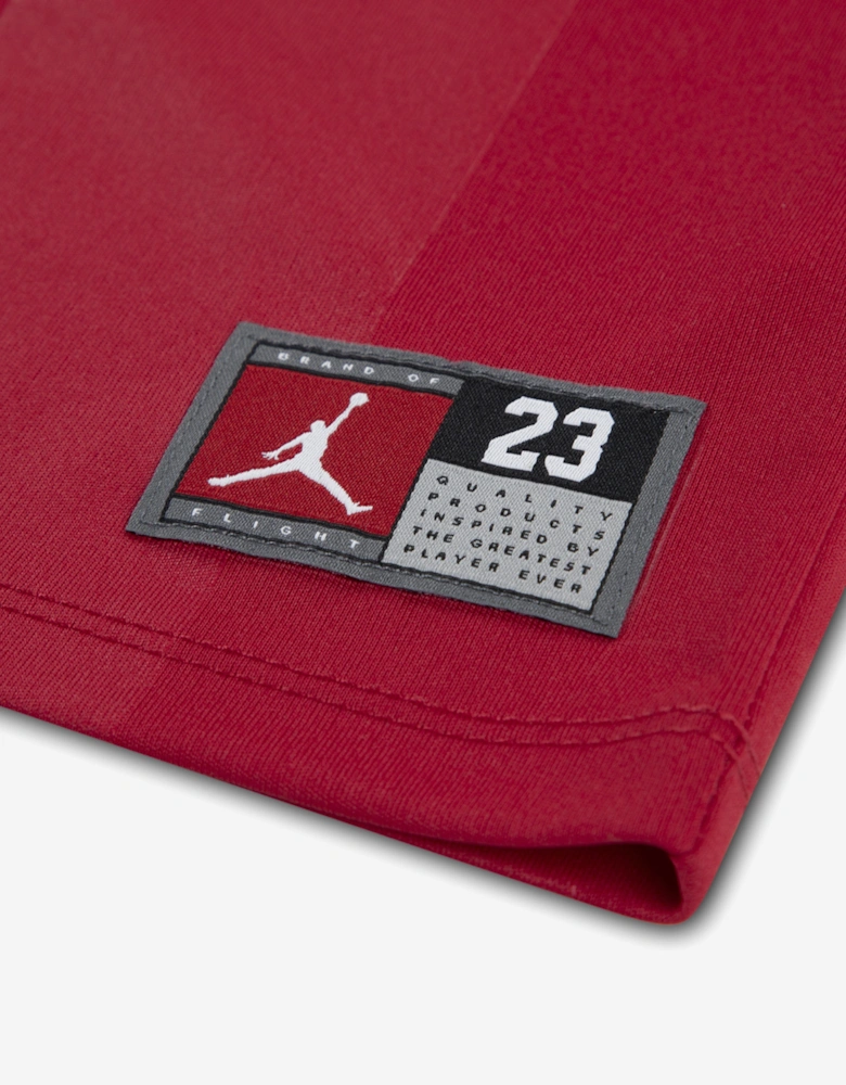 Jordan Boys MJ Sport Jersey Mesh Short Set in Red