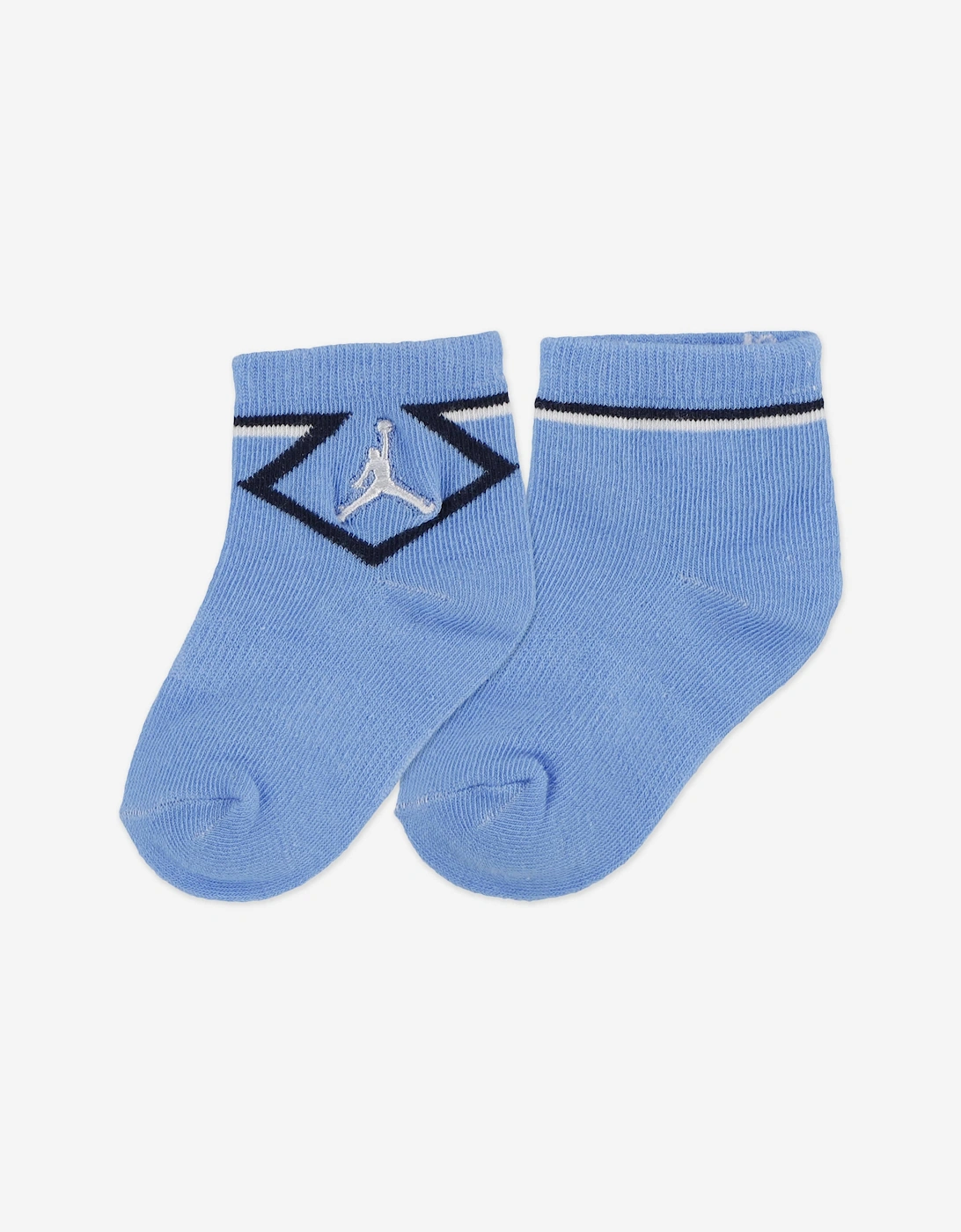 Jordan Baby Boys Todd 3 Pack Ankle Socks Set in Blue