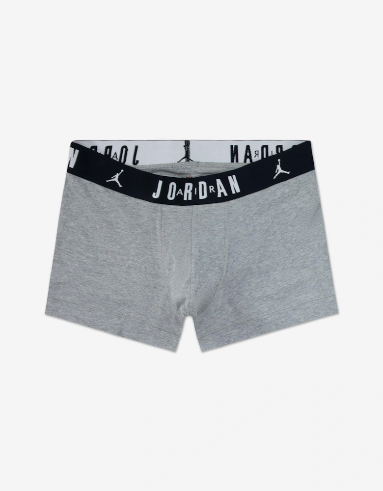 Jordan Boys Flight Cotton 3 Pack Boxer Shorts Set in Red