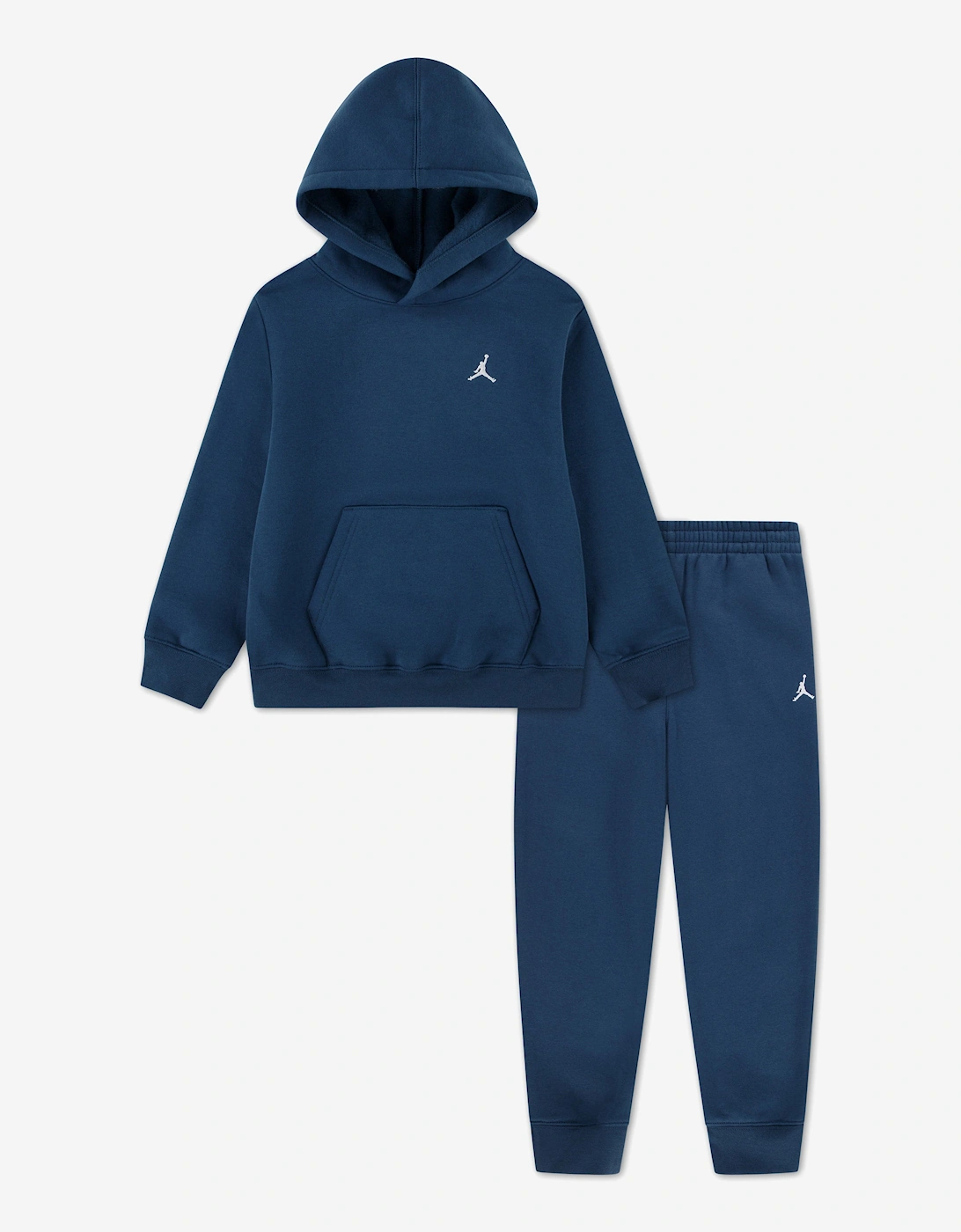 Nike Jordan Unisex Blue Jordan Mj Brooklyn Fleece Tracksuit In - Size: 3 - 4 Yrs Kids