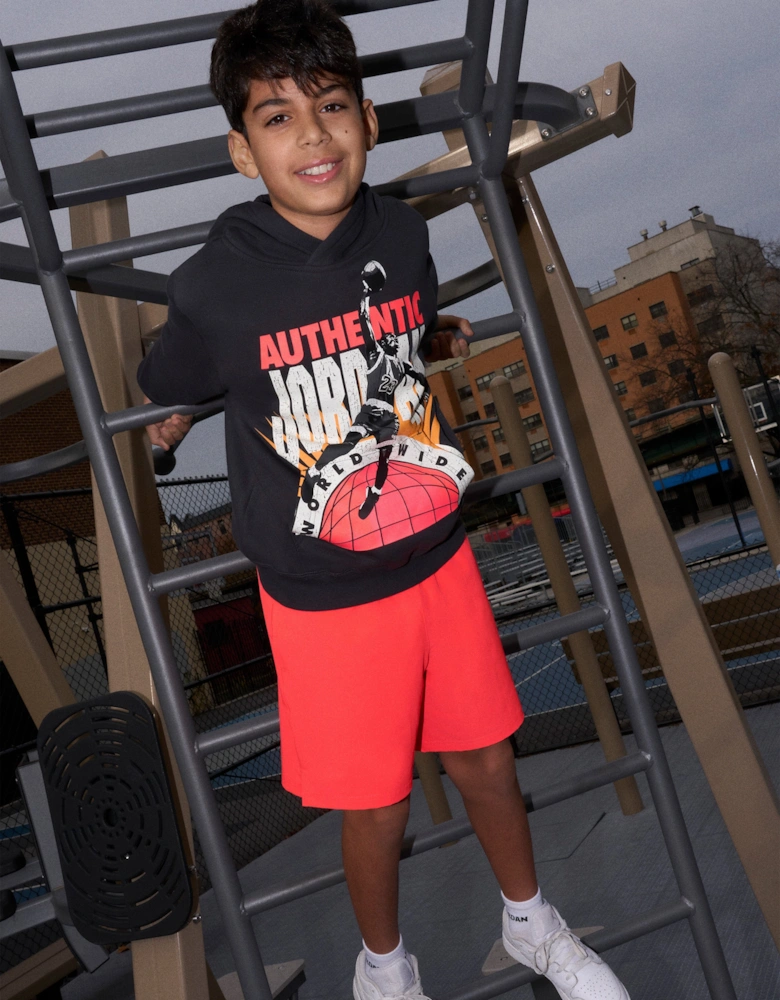 Jordan Boys Authentic Jordan Hoodie in Grey