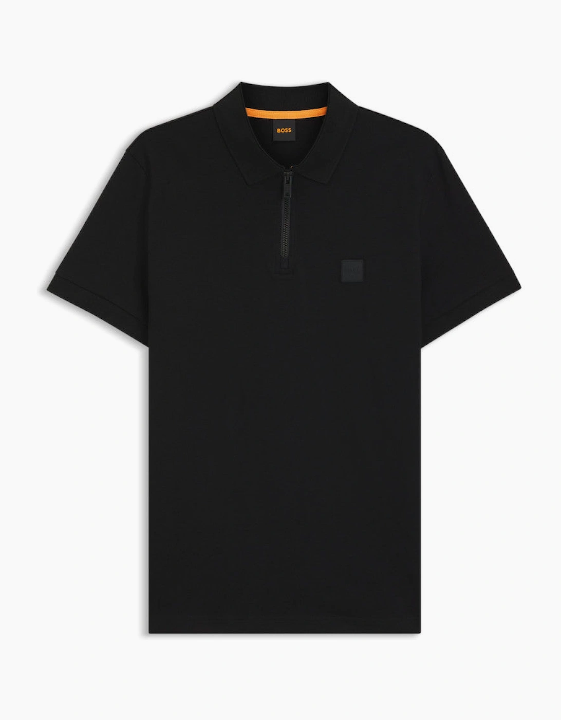 BOSS Orange Passerzip Polo Shirt 001 Black, 5 of 4