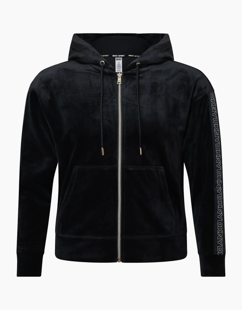 Velour Full-Zip Hoodie