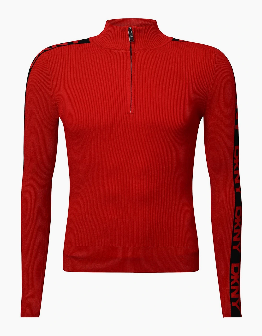 Long Sleeve 1/4 Zip Logo Sweater, 3 of 2