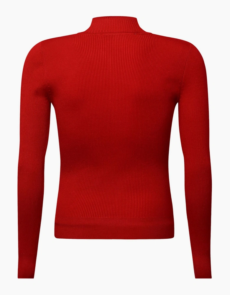 Long Sleeve 1/4 Zip Logo Sweater