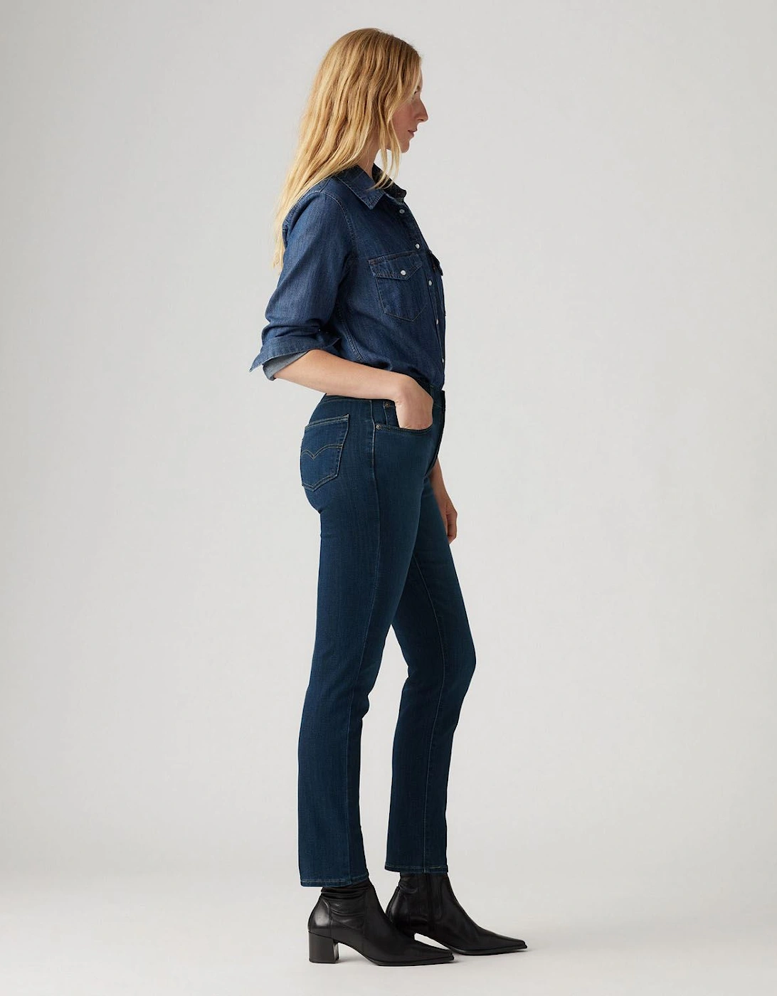 724 High Rise Straight-Fit Jeans