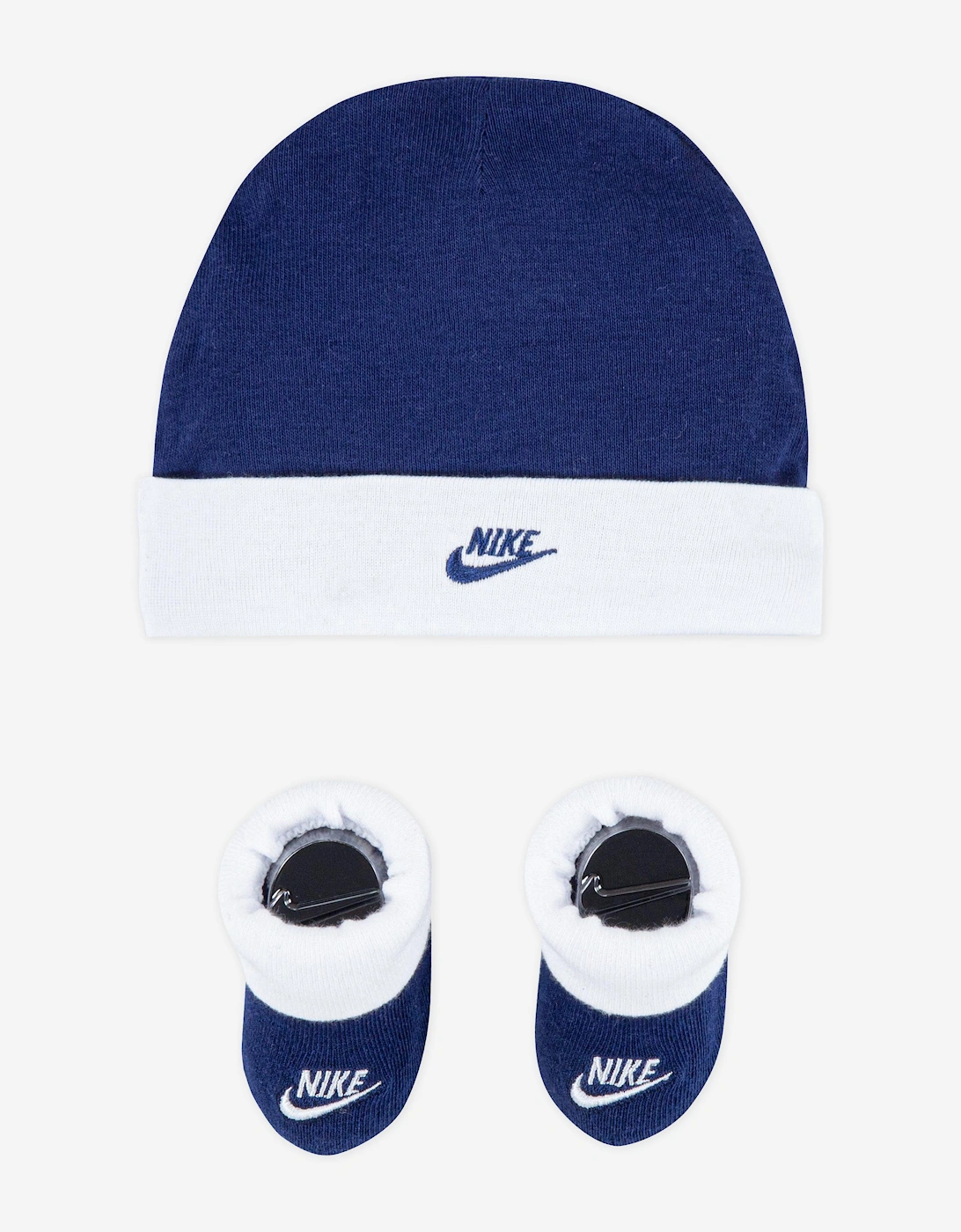 Baby Boys Futura Hat and Bootie Set in Blue, 5 of 4