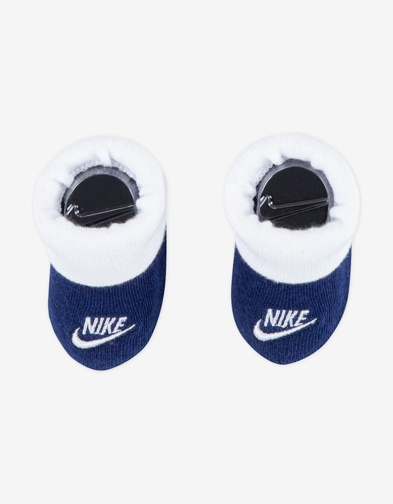 Baby Boys Futura Hat and Bootie Set in Blue