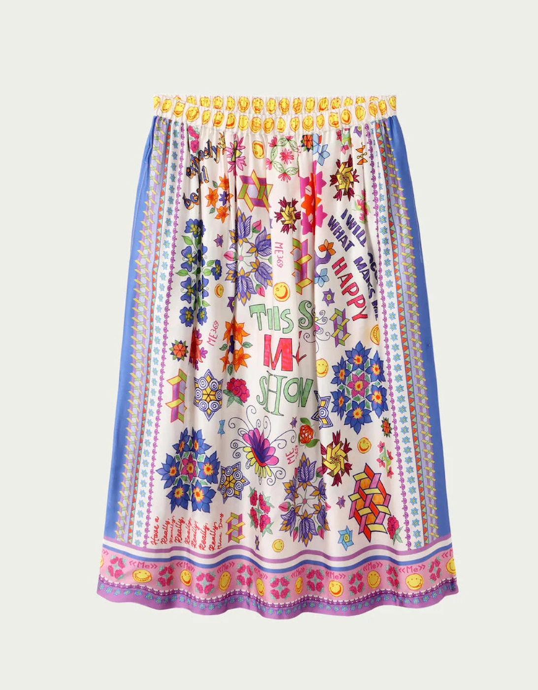 Vanessa printed midi skirt