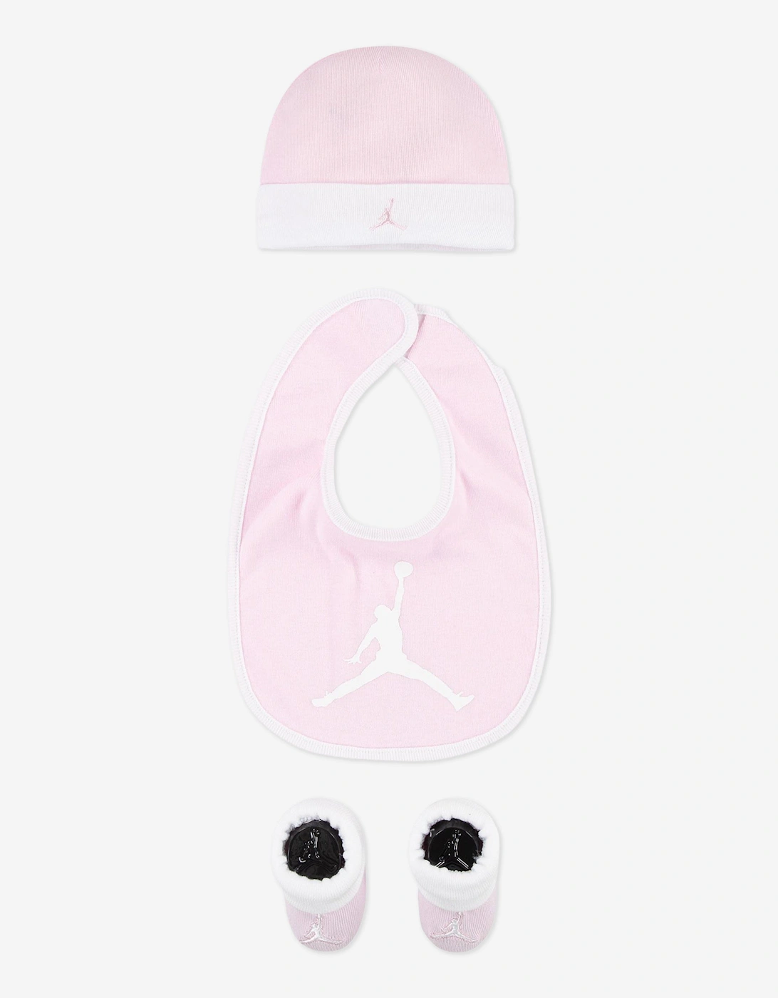 Jordan Baby Girls 5 Piece Bodysuit Gift Set in Pink