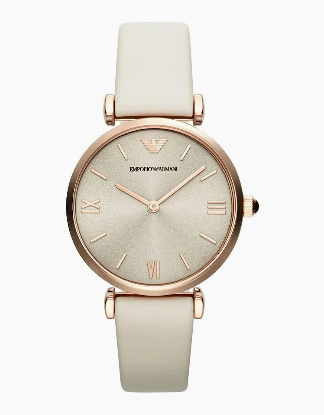 Emporio Armani Women's Emporio Armani AR1769 Retro Beige Dial Ladies Watch - Cream