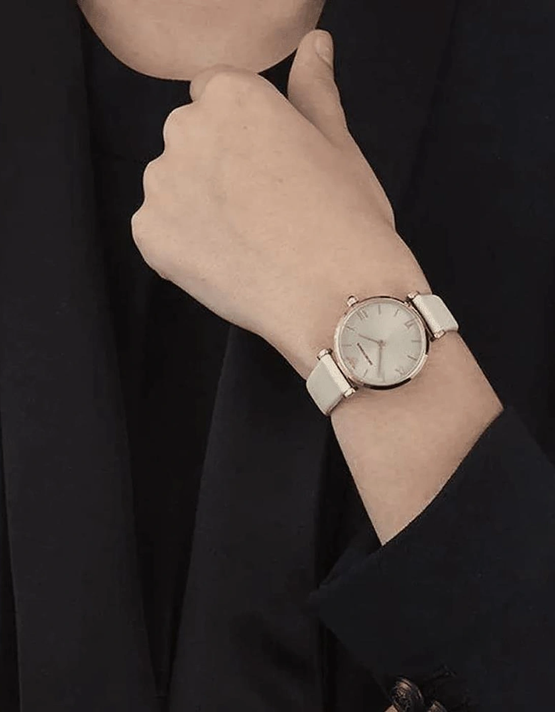 AR1769 Retro Beige Dial Ladies Watch