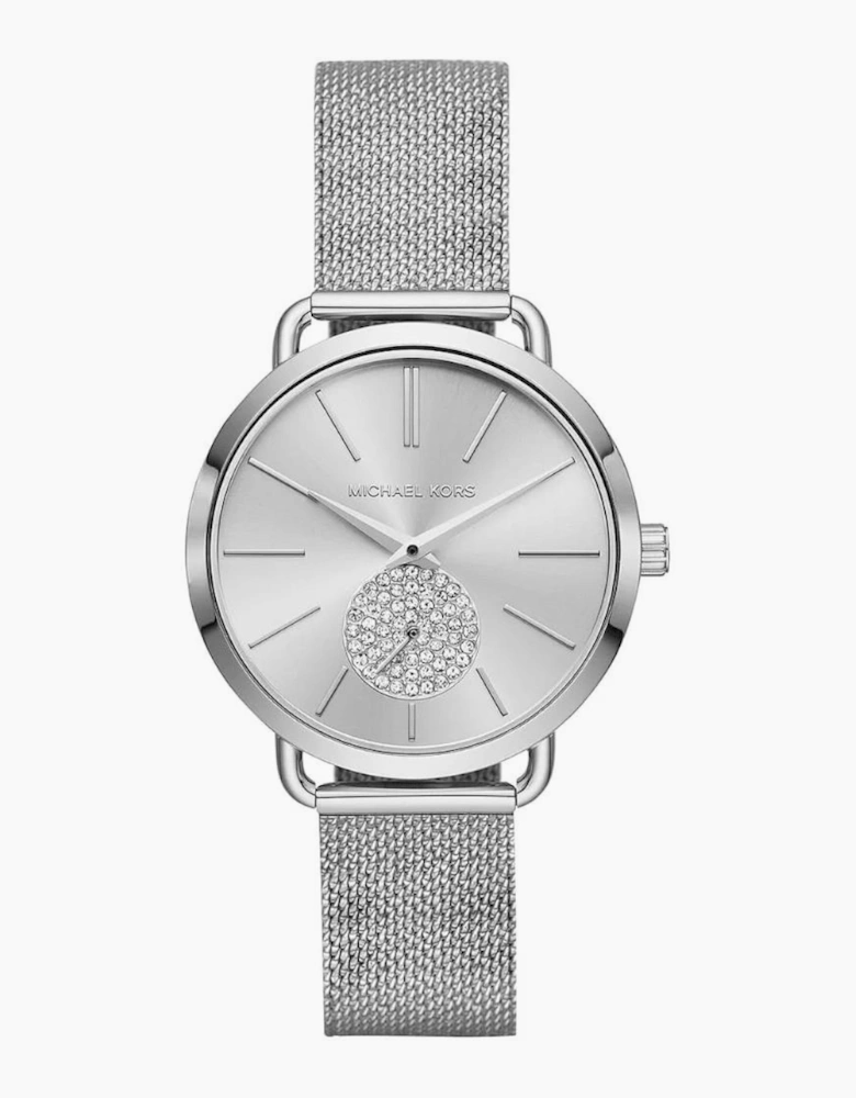 MK3843 Portia Silver Dial Ladies Watch