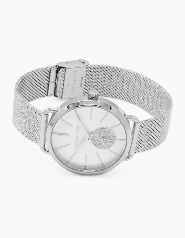 MK3843 Portia Silver Dial Ladies Watch