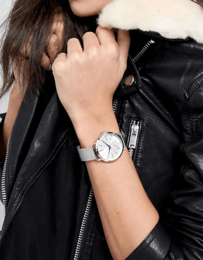 MK3843 Portia Silver Dial Ladies Watch