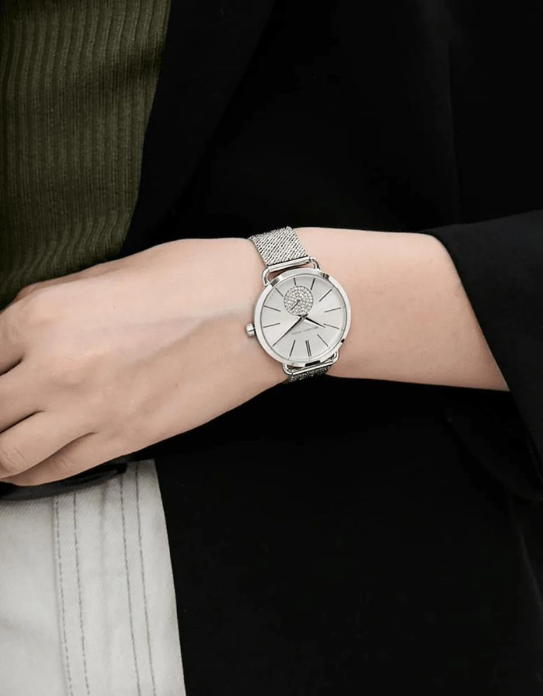 MK3843 Portia Silver Dial Ladies Watch