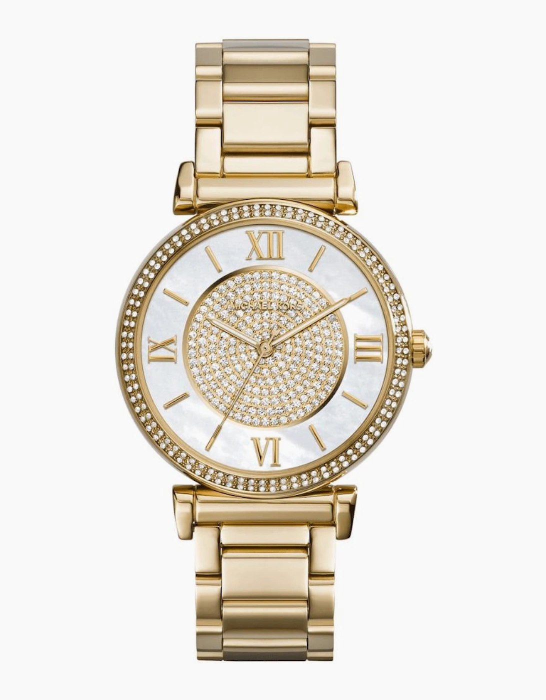 Michael Kors Women's Michael Kors MK3332 Catlin Series Crystal Dial Ladies Watch - Gold