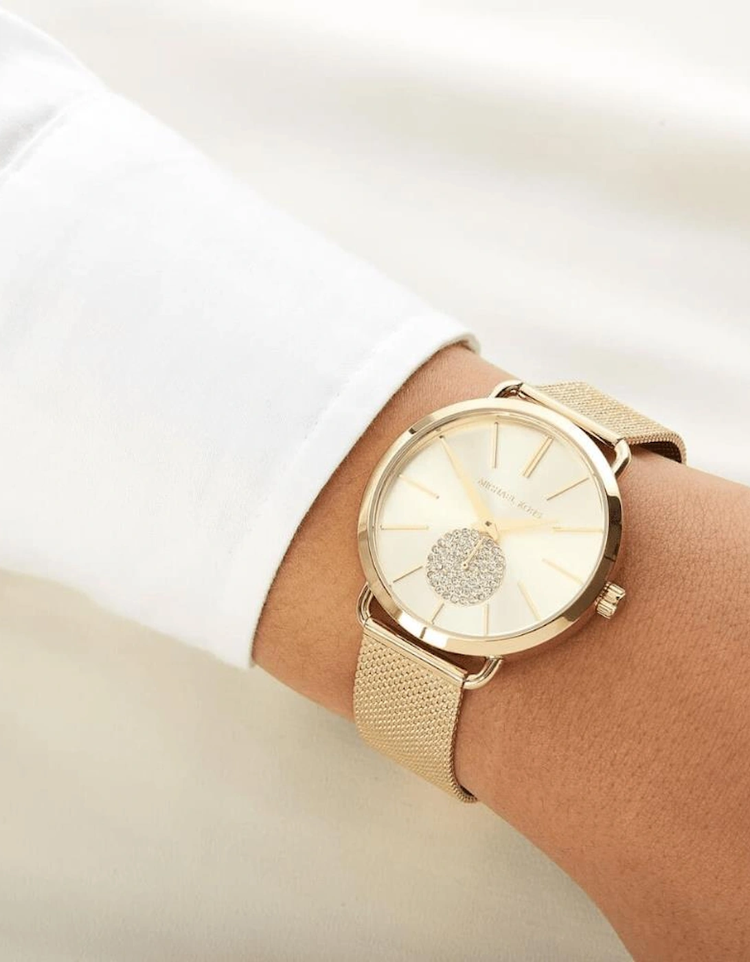 MK3844 Portia Gold Dial Ladies Watch