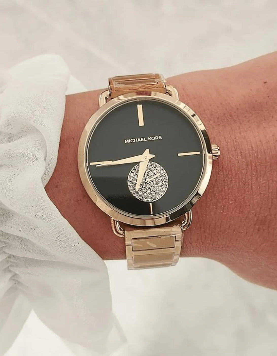 MK3788 Portia Black Dial Ladies Watch