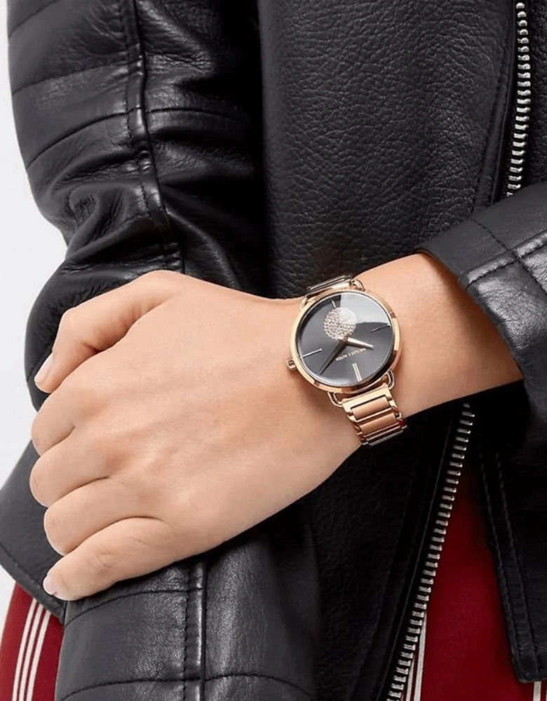 MK3788 Portia Black Dial Ladies Watch