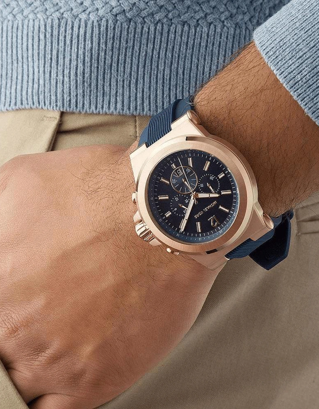 MK8295 Dylan Chronograph Navy Dial Men's Watch