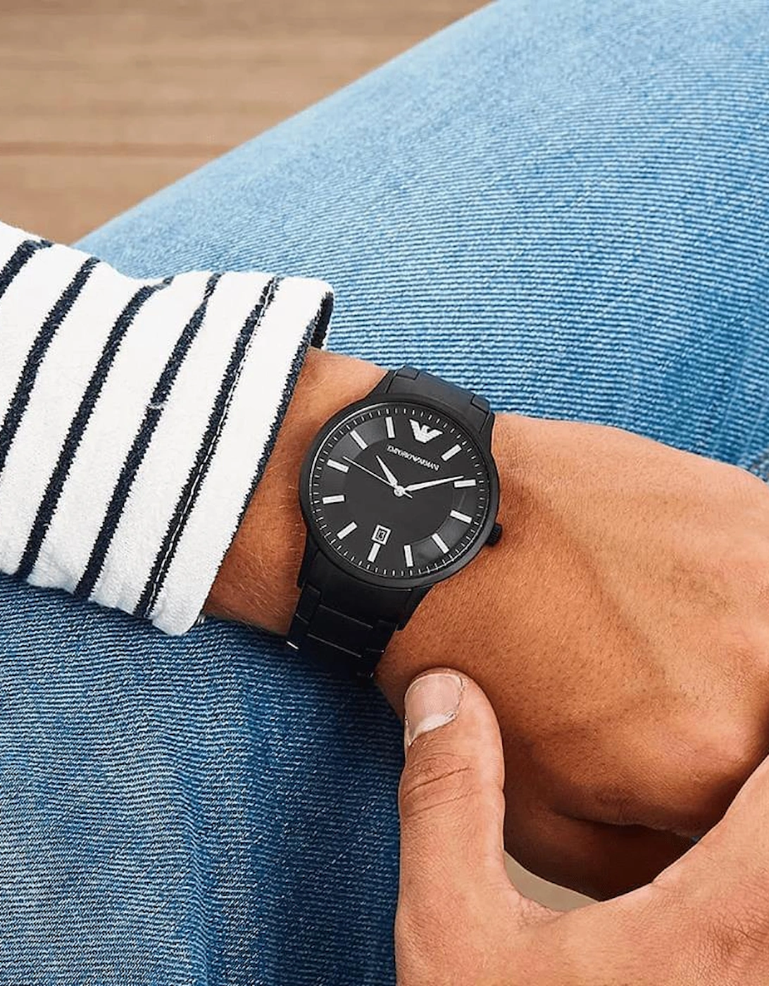 AR11079 Luigi Black Men's Watch