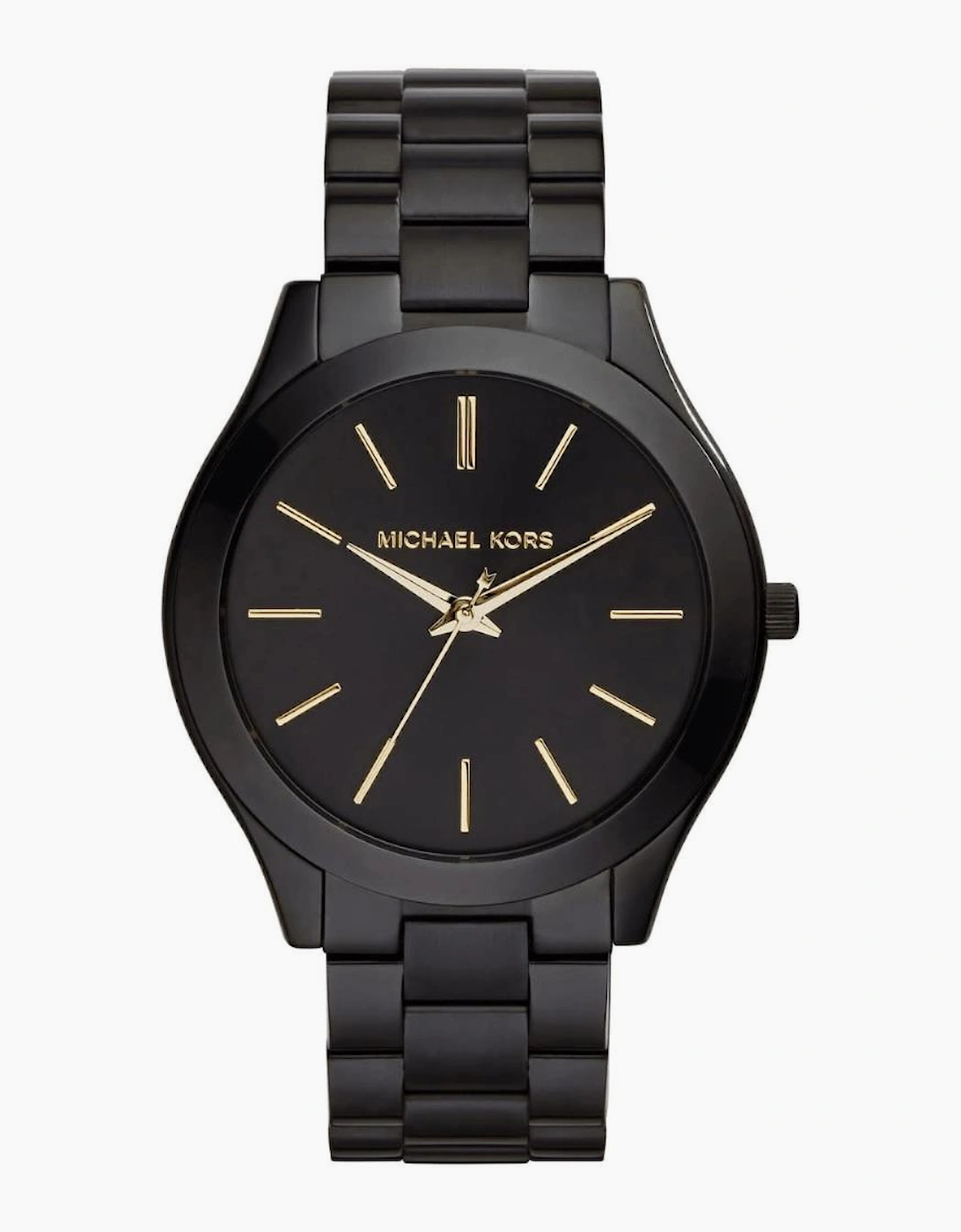 Michael Kors Women's Black Mk3221 Slim Runway Dial Watch