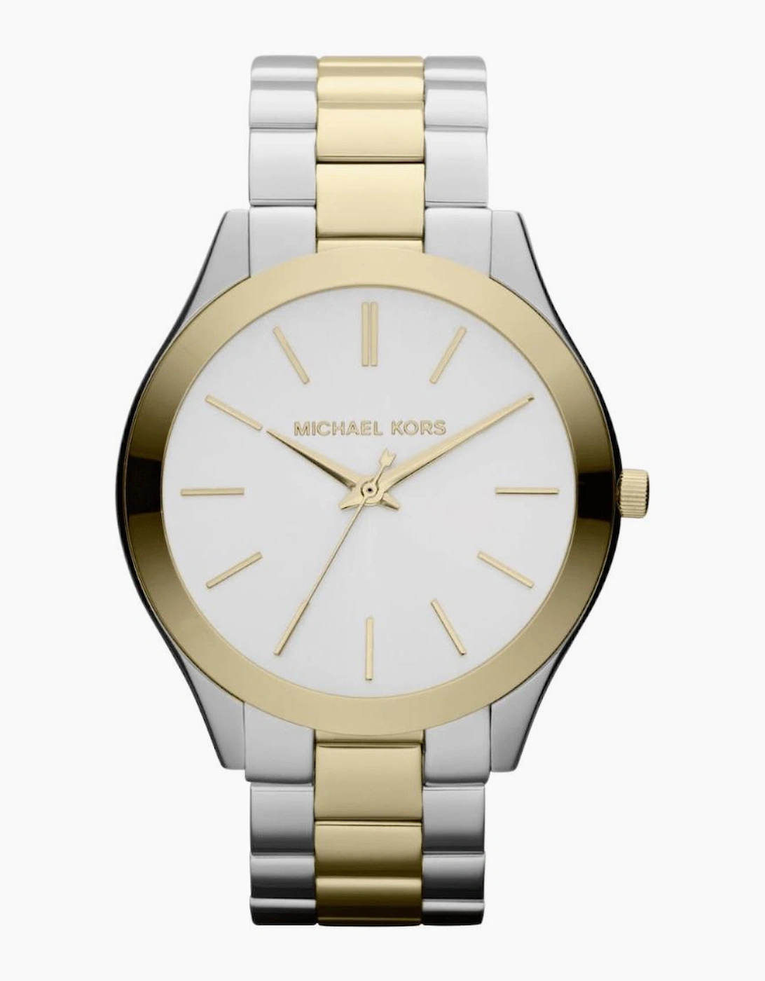 Michael Kors Women's White Mk3198 Runway Dial Watch
