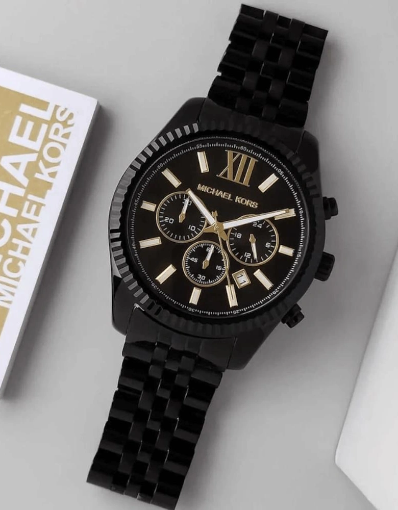 MK8603 Lexington Chronograph Black Dial Men's Watch
