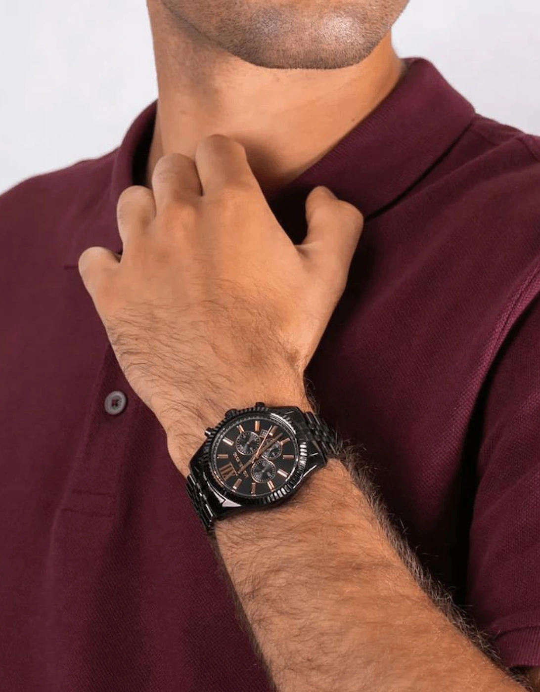MK8603 Lexington Chronograph Black Dial Men's Watch