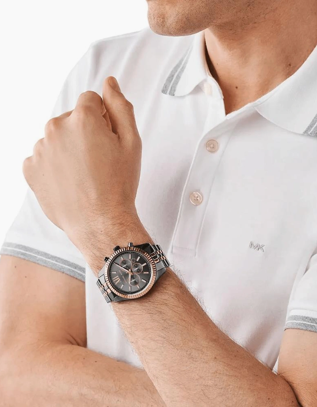 MK8561 Lexington Chronograph Grey Dial Men's Watch