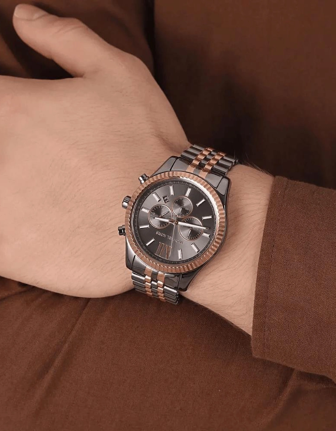 MK8561 Lexington Chronograph Grey Dial Men's Watch