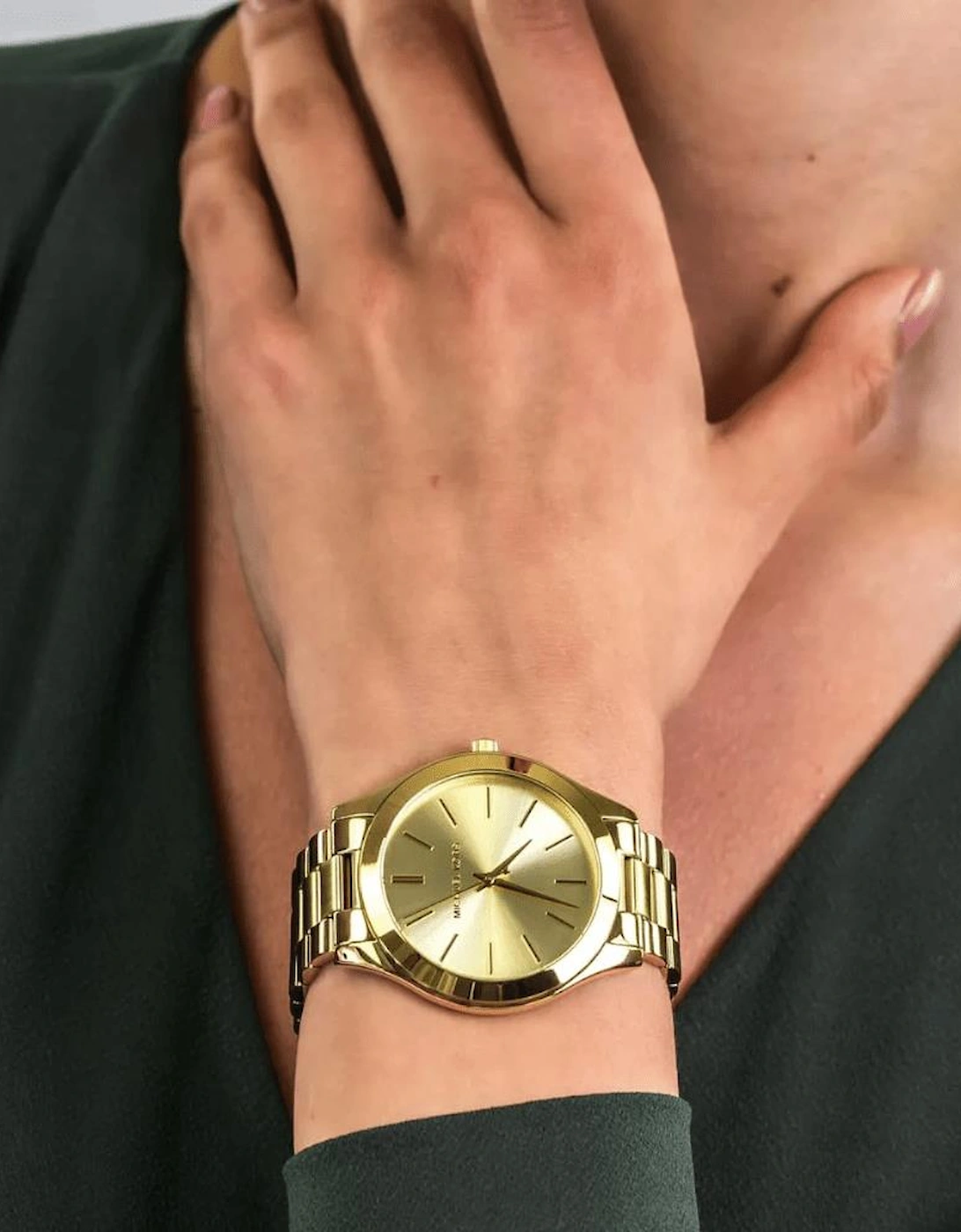 MK3179 Slim Runway Gold Dial Ladies Watch