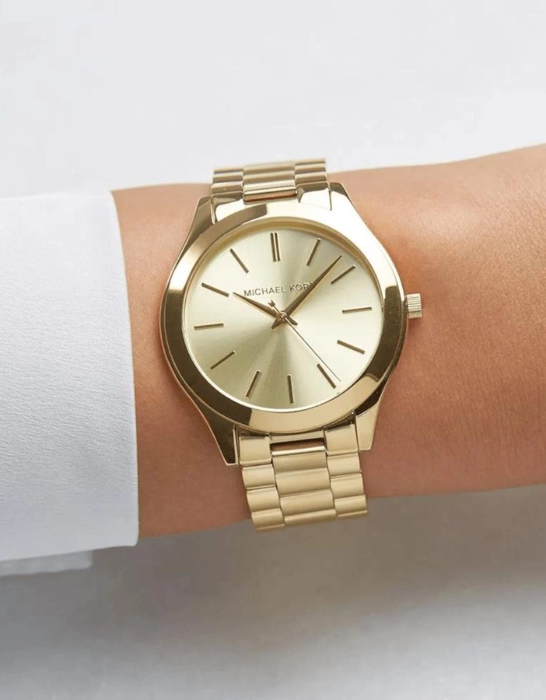 MK3179 Slim Runway Gold Dial Ladies Watch