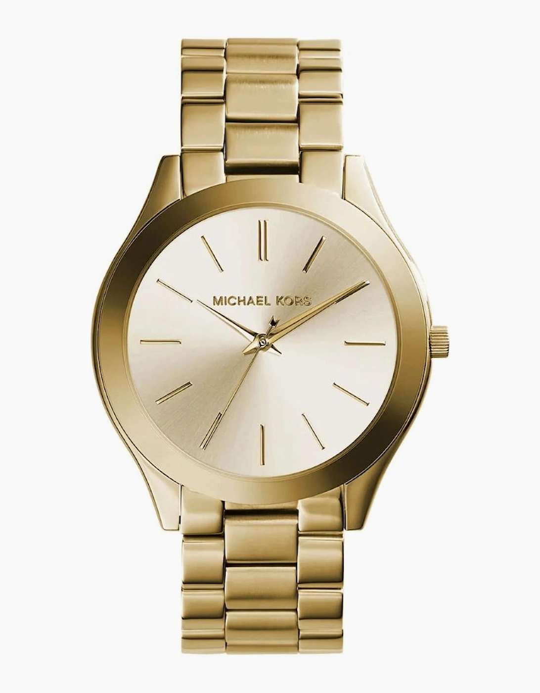 Michael Kors Women's Gold Mk3179 Slim Runway Dial Watch