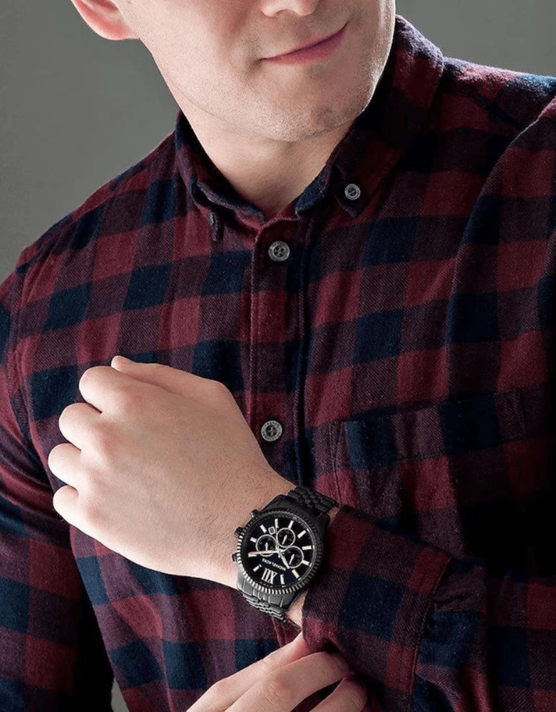MK8603 Lexington Chronograph Black Dial Men's Watch