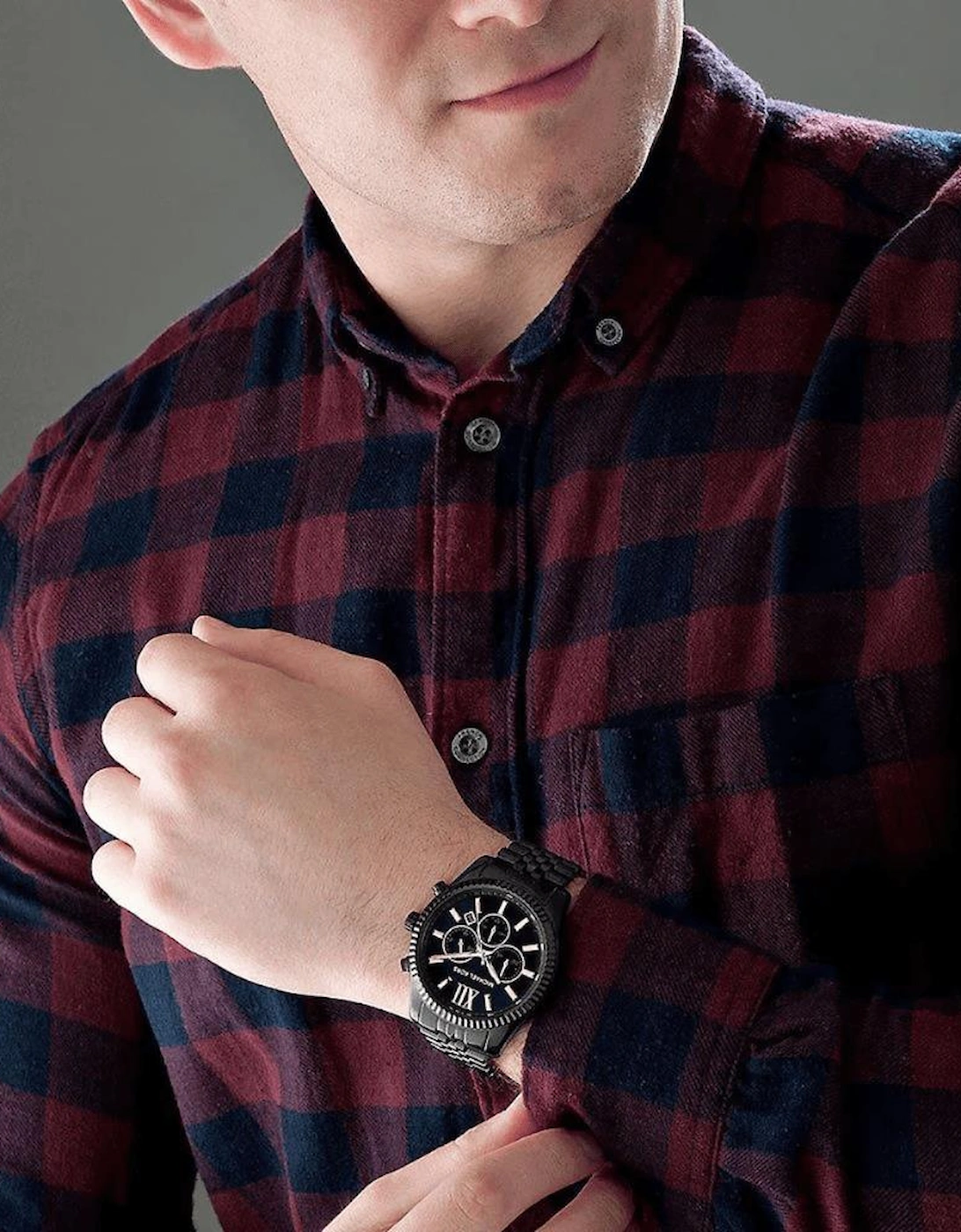 MK8603 Lexington Chronograph Black Dial Men's Watch